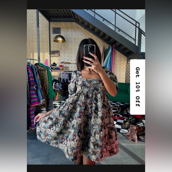 Dressed in Lala Sweetie Baby Jacquard Mini Dress in Teddy Bears - NWT - Picture 7 of 11